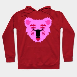 Koala Bear Face, bright pink Hoodie